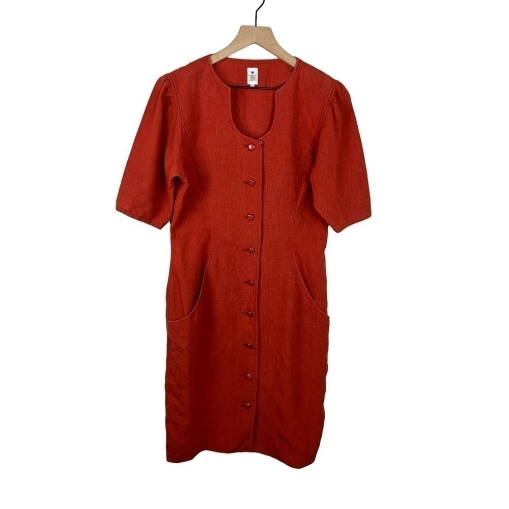 Emanuel Ungaro Paris Vintage Linen Shift Dress